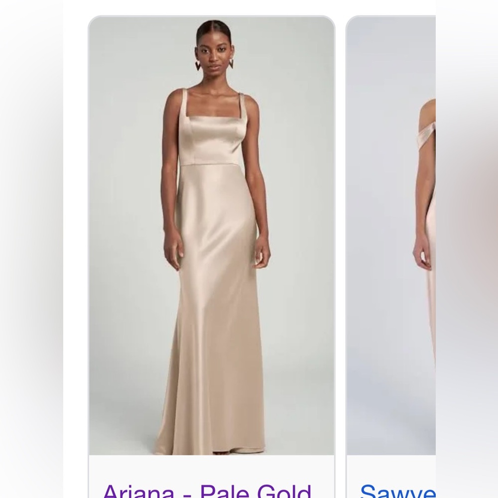 Ariana Pale Gold Jenny Yoo Bridesmaids Dress Size 2